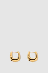 Internal product shot of the Oroton Raelyn Huggies in Gold and Brass for Women . IP:17