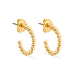 Front product shot of the Oroton Sierra Mini Hoops in Gold and  for Women