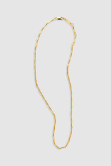 Front product shot of the Oroton Fife Necklace in 18K Gold and 100% recycled sterling silver for Women .