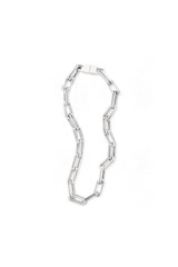 Front product shot of the Accessories Isla Necklace in Silver and Brass for Women