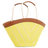 Back product shot of the Oroton Callaway Tote in Amber/Daisy and Canvas for Women