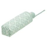 Front product shot of the Oroton PARKER SMALL UMBRELLA in Duck Egg and Printed fabric for Women
