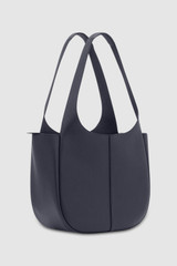 Back product shot of the Oroton Emilia Tote in North Sea and Premium pebble leather for Women . IP:25