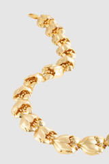 Front product shot of the Oroton Tulip Necklace in Gold and Brass for Women . IP:14
