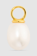 Front product shot of the Oroton Bonnie Pearl Charm in Gold/Pearl and Sustainably sourced 925 Sterling Silver for Women . IP:1