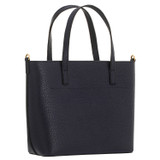 Back product shot of the Oroton Polly Small Tote in Dark Navy and Pebble Leather for Women . IP:25