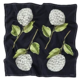 Front product shot of the Oroton Snowball Silk Scarf in North Sea and 100% silk for Women . IP:1