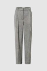 Front product shot of the Oroton Tapered Pleat Pant in Graphite and 100% Wool for Women . IP:1