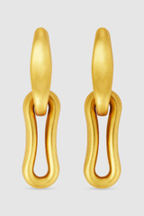 Front product shot of the Oroton Livia Drop Earring in Worn Gold and  for Women . IP:1