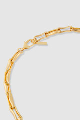 Detail product shot of the Oroton Livia Necklace in Worn Gold and  for Women . IP:21