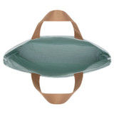Internal product shot of the Accessories Kaia Portrait Tote in Duck Egg/Tan and Recycled canvas for Women