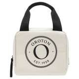 Front product shot of the Accessories KAIA LUNCH BAG in Natural and Check Straw for 