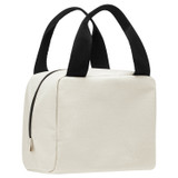 Back product shot of the Accessories KAIA LUNCH BAG in Natural and Check Straw for 
