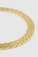 Detail product shot of the Oroton Kylo Necklace in Worn Gold and  for Women . IP:22