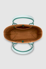Internal product shot of the Oroton Crew Tote in Dark Camel Mix and Canvas material for Women