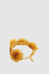 Detail product shot of the Oroton Urchin Bracelet in Worn Gold and Premium brass material for Women . IP:21