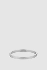 Front product shot of the Oroton Heather Bangle in Silver and Premium brass material for Women . IP:1