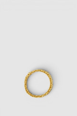 Detail product shot of the Oroton Mathilde Ring in Worn Gold and Premium brass material for Women . IP:22
