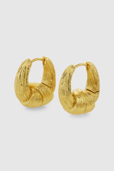 Front product shot of the Oroton Naia Earrings in Worn Gold and Brass material for Women . IP:1