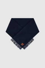 Front product shot of the Oroton WOVEN WOOL SCARF in North Sea and 100% wool fabric for Women