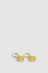 Detail product shot of the Oroton KAIA CHARM HUGGIES in Gold and Premium brass material for Women . IP:21