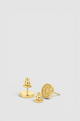 Detail product shot of the Oroton KAIA LARGE STUDS in Gold and Brass material for Women . IP:21