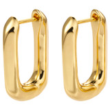 Front product shot of the Oroton Lacey Medium Hoops in Gold and Premium brass material for Women . IP:1