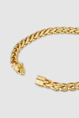 Detail product shot of the Oroton Romy Necklace in WORN GOLD and Premium brass material for Women . IP:22
