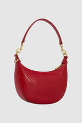 Back product shot of the Oroton Florence Small Shoulder Bag in LAVA and Premium crackle leather for Women . IP:25