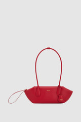 Front product shot of the Oroton Breeze Baguette in Market Red and Premium smooth leather for Women . IP:1