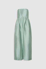 Front product shot of the Oroton Bodice Detail Gown in Glass and 85% polyester and 15% silk blend fabric for Women . IP:1