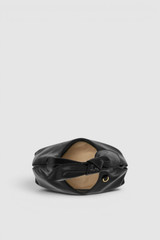 Internal product shot of the Oroton Myrtle Mini Bag in Black and Premium smooth leather for Women . IP:17