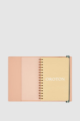 Internal product shot of the Oroton Bronte Notebook in Melon and Premium canvas material for Women . IP:17