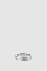 Detail product shot of the Oroton Heather Ring in Silver and Made with a brass core for Women . IP:21