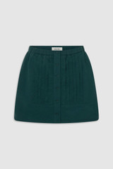 Front product shot of the Oroton Pleated Mini in Neptune Green and 100% cotton poplin fabric for Women . IP:1