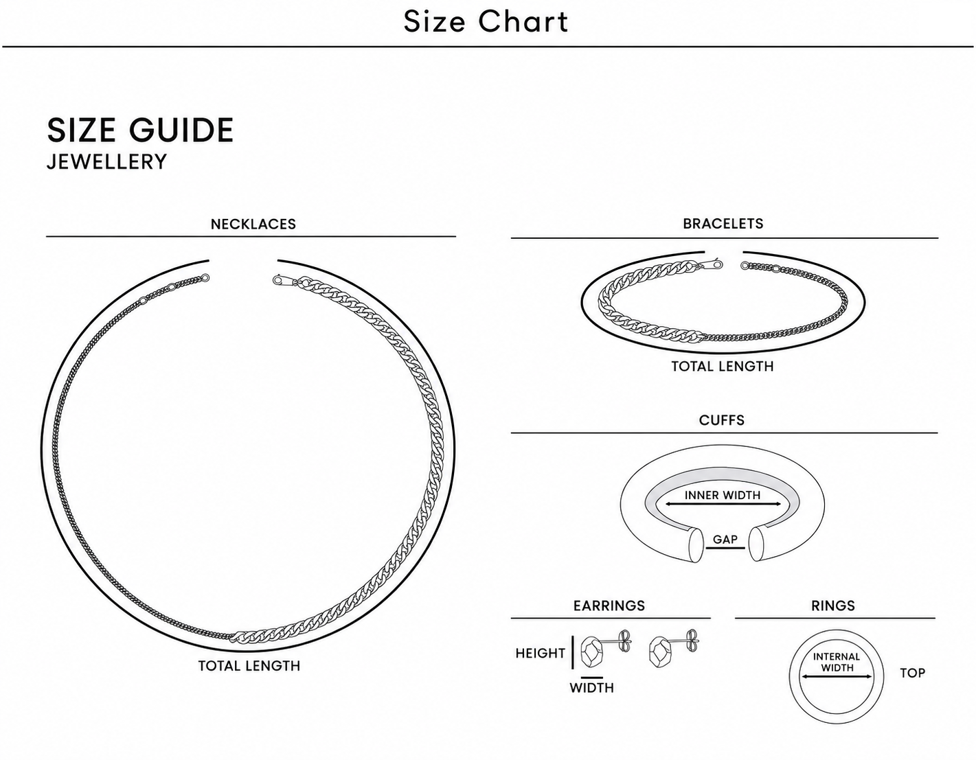 jewellery sizing guide