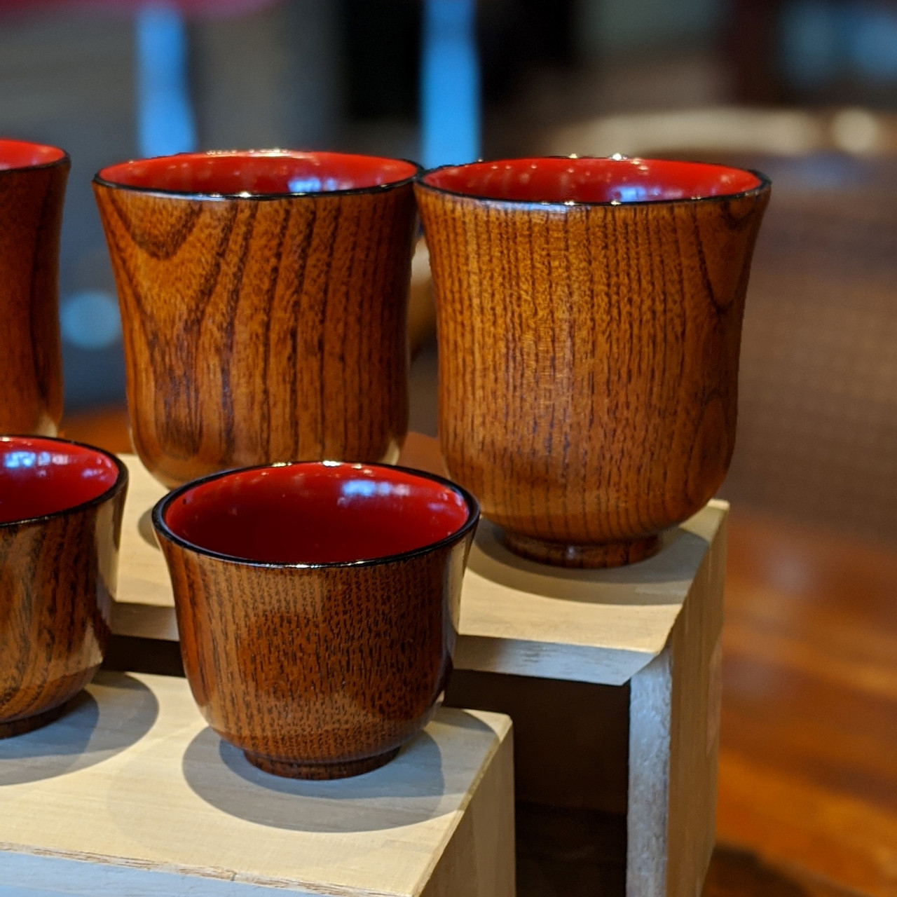 Laquered Wood Sake or Tea Cups - Large - The Taste of Tea