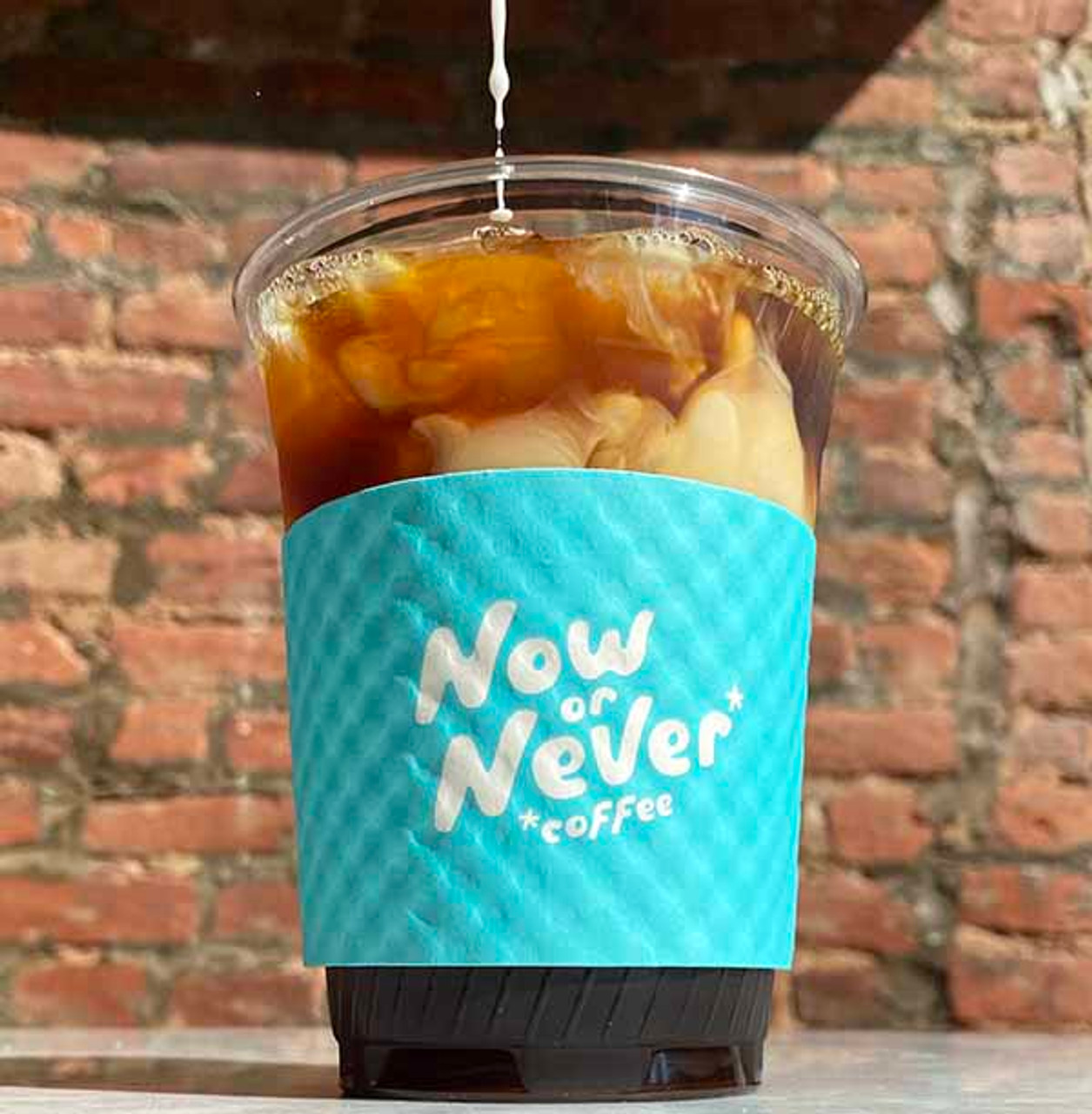 Iced Coffee Glass Tumbler, Hand Crafted Coffee Mug