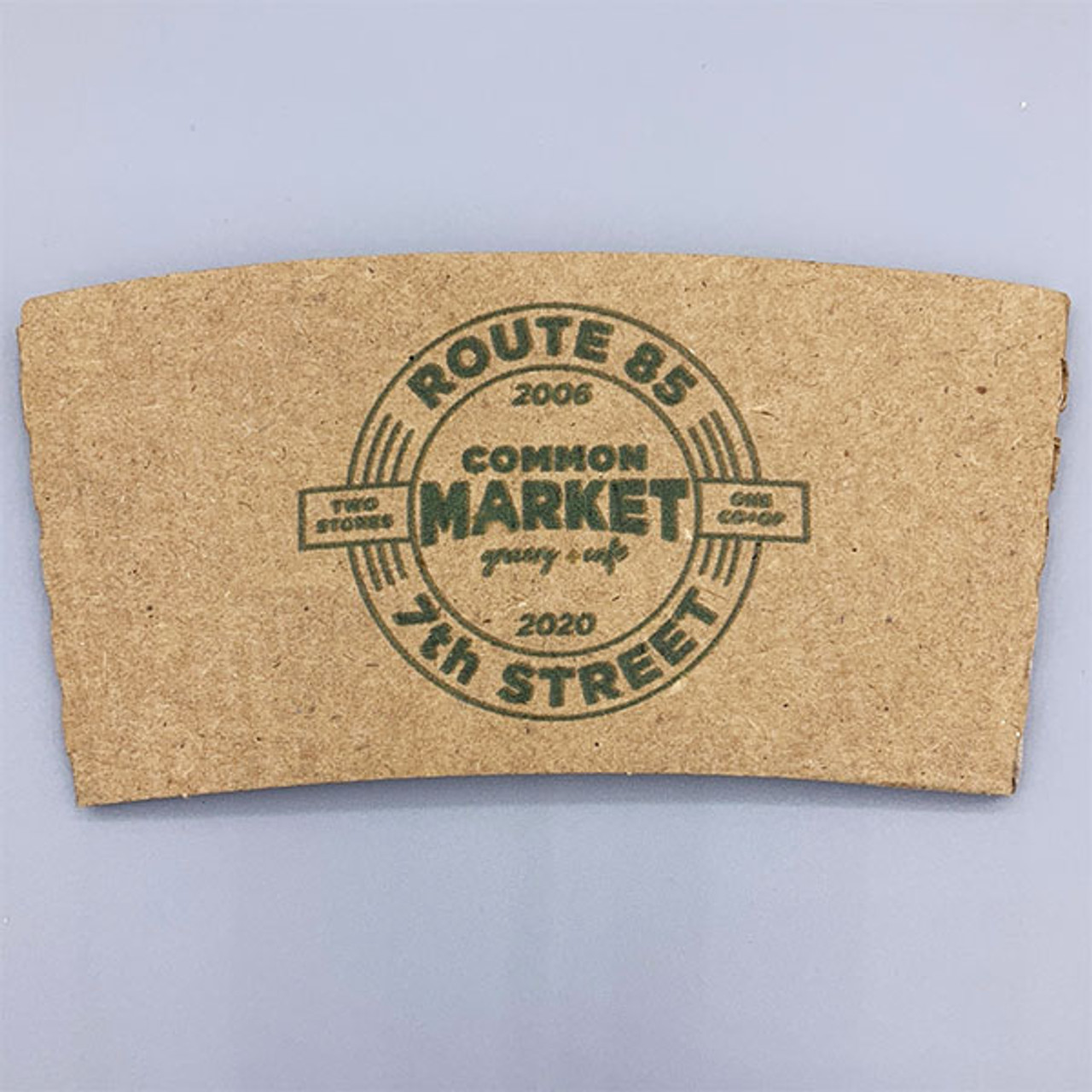 Custom Kraft Corrugated Coffee Sleeves - Your Brand Cafe