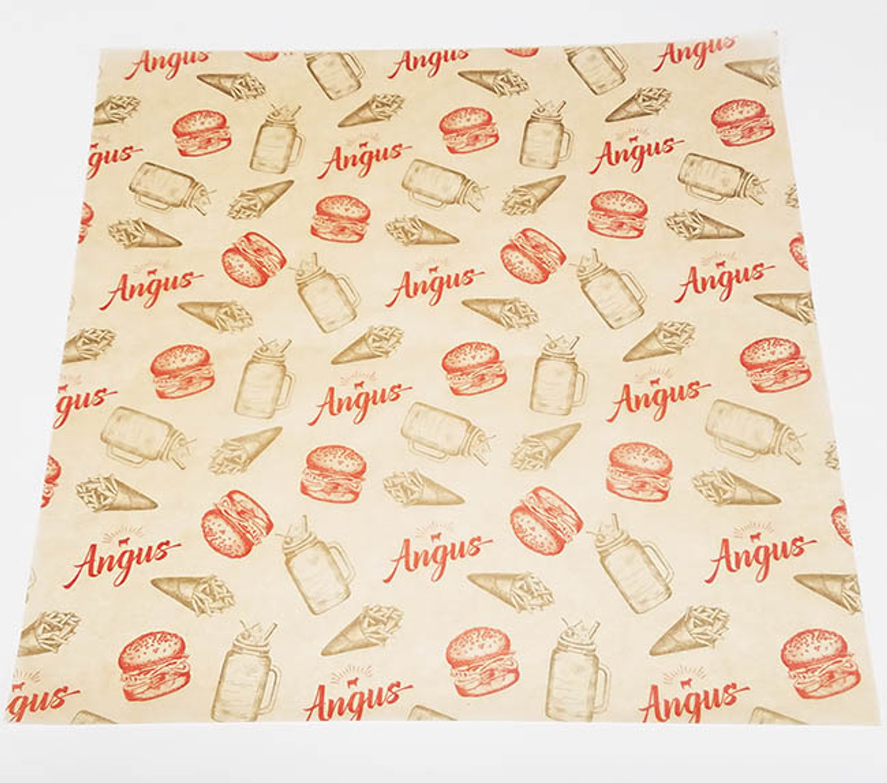 10,000 Custom Printed Food Wrapping Paper 40 GSM Oilproof, Greaseproof 