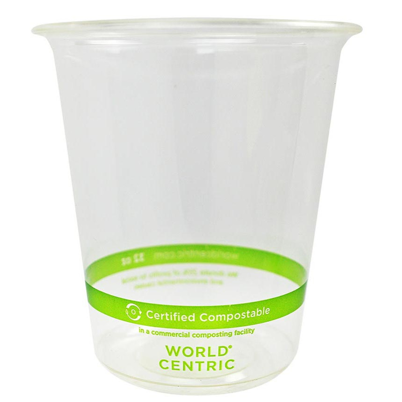 Sample of 32 oz Clear Compostable Round Deli Container