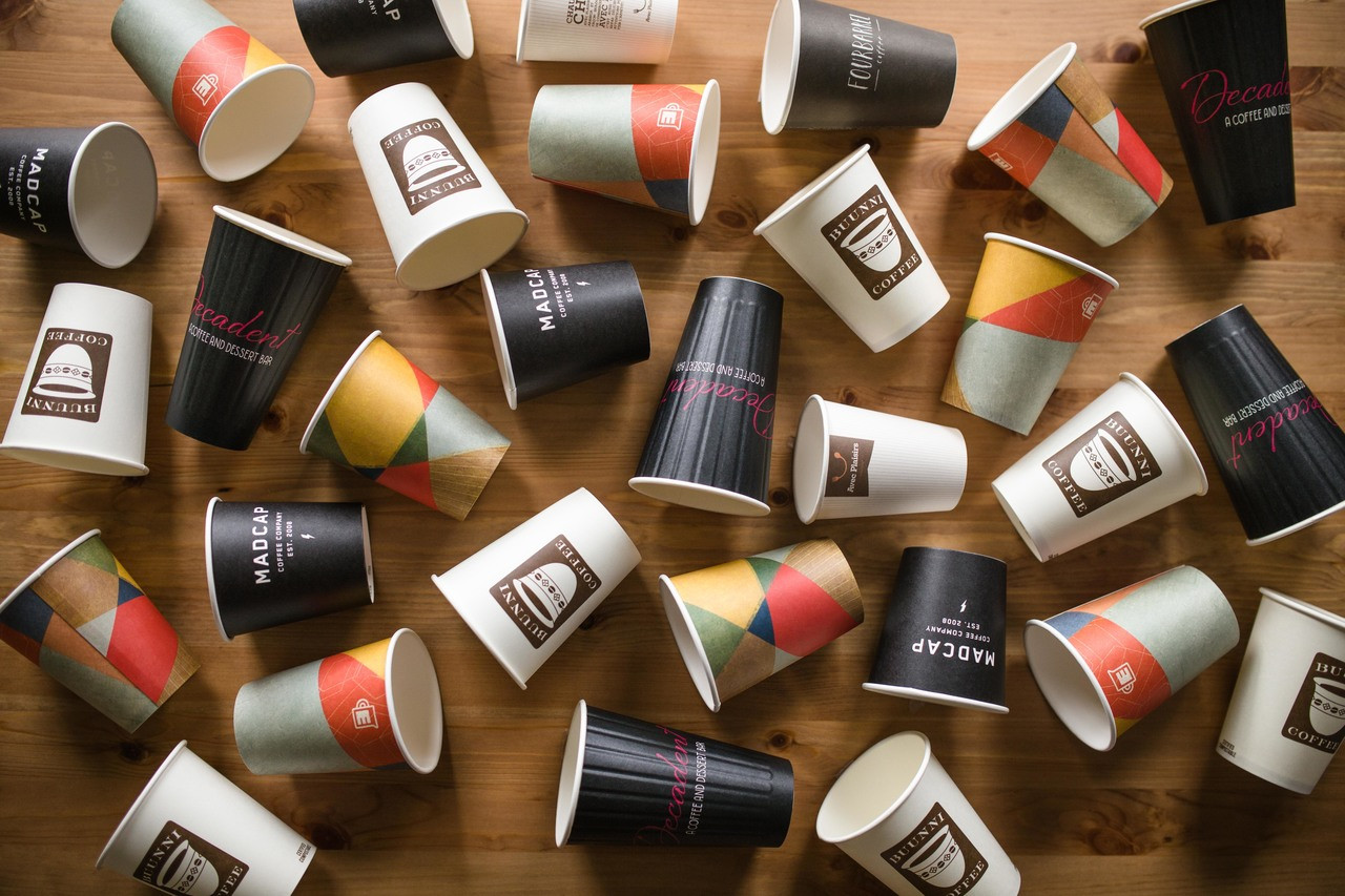 Free Customization Candy Shop Window Special-shaped Coffee Cup