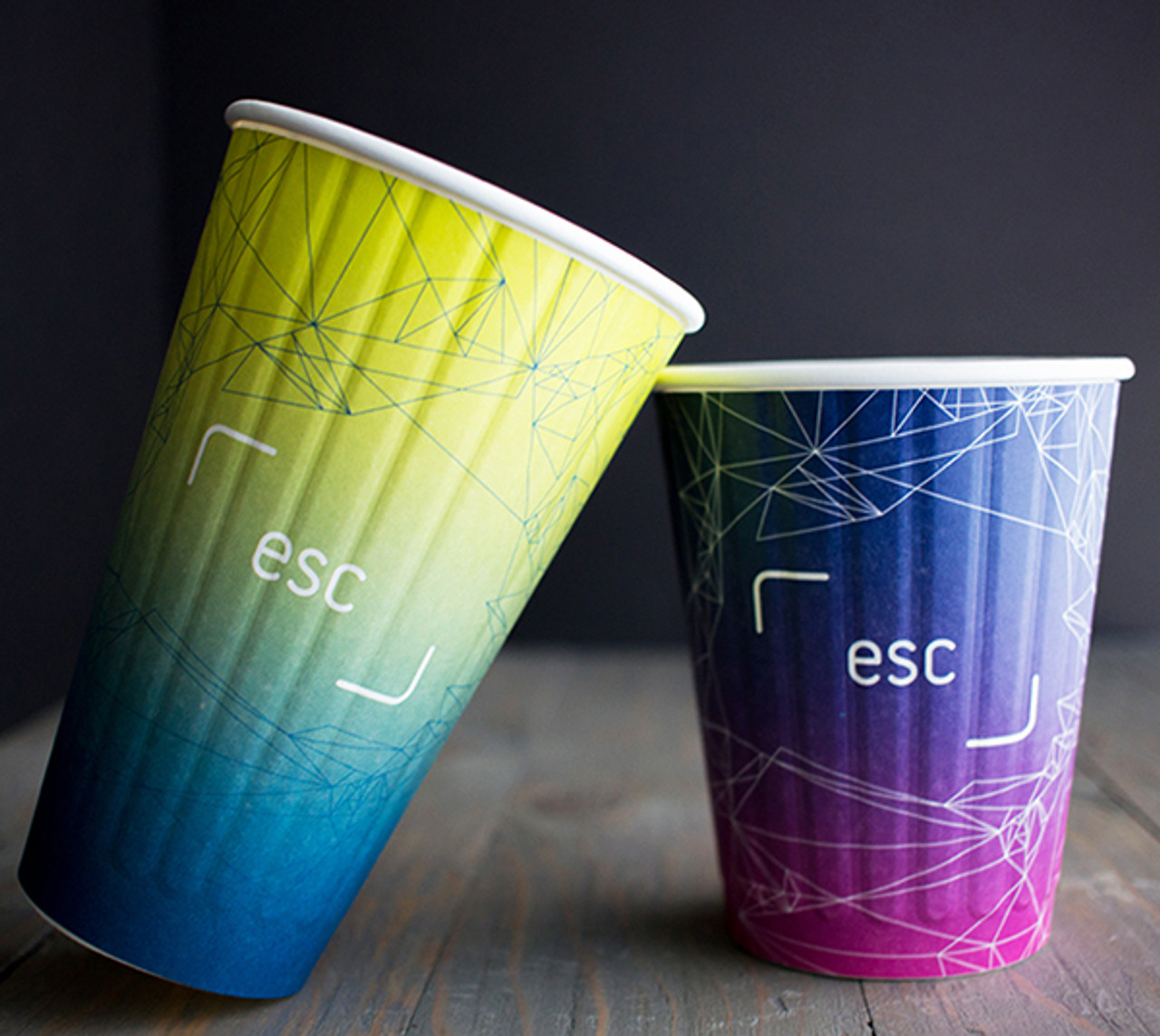 Double Wall Paper Cup 16oz unique printing quality from CupPrint USA