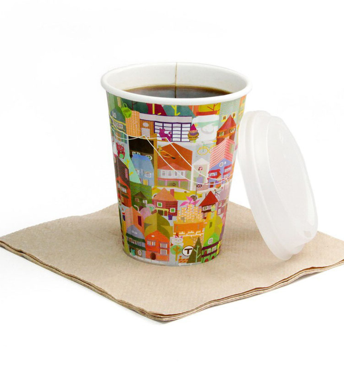 Custom Disposable Paper Cup Cold/ Hot Cup - 14 oz.