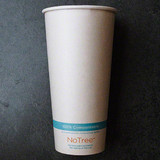 World Centric 22 oz Compostable Cold Cup NoTree Paper CU-SU-22C