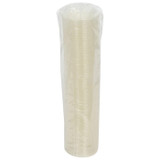 Greenware 9 oz Compostable PLA Clear Flat Lids w/ Straw Hole | 1,000/Case