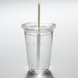 Compostable PLA Cup Lids with Straw