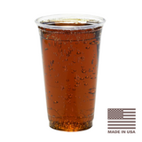 Greenware PLA clear 24 oz cup, freezer-safe, BPI-certified compostable. Greenware PLA clear 24 oz cup, freezer-safe, BPI-certified compostable.