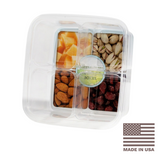 Made In The USA 4-Compartment PLA Box Made In The USA 4-Compartment PLA Box