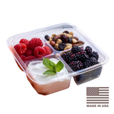 Made in the USA Compostable 4 Compartment Packaging Made in the USA Compostable 4 Compartment Packaging